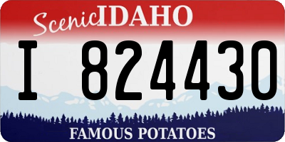 ID license plate I824430