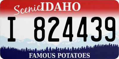 ID license plate I824439
