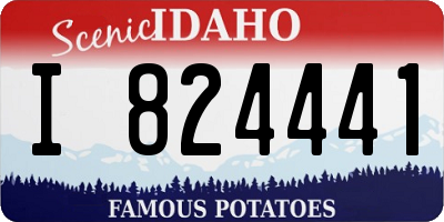 ID license plate I824441