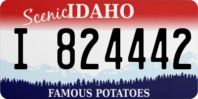 ID license plate I824442