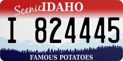 ID license plate I824445