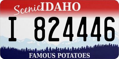 ID license plate I824446