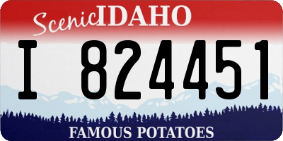 ID license plate I824451