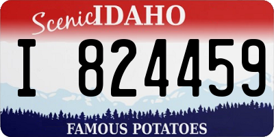 ID license plate I824459