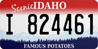 ID license plate I824461