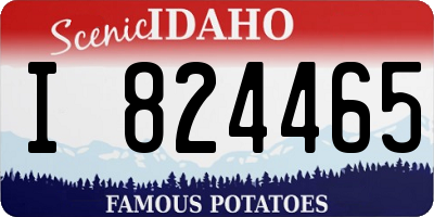 ID license plate I824465