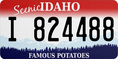 ID license plate I824488