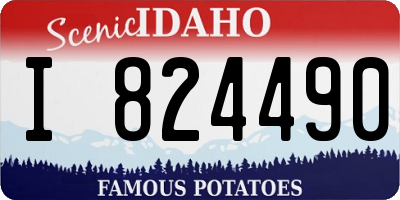 ID license plate I824490