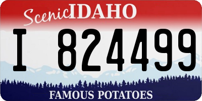 ID license plate I824499