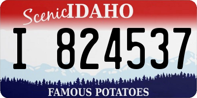 ID license plate I824537