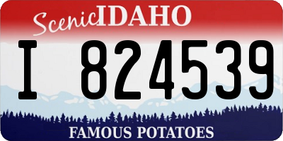 ID license plate I824539