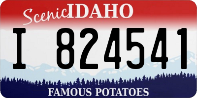 ID license plate I824541