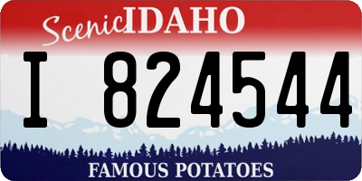 ID license plate I824544