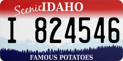 ID license plate I824546