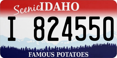ID license plate I824550