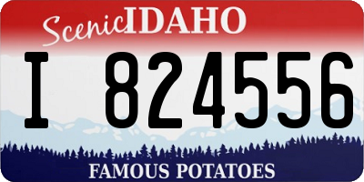 ID license plate I824556