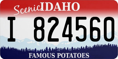 ID license plate I824560