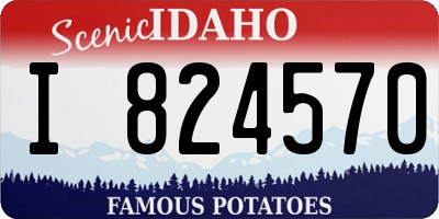 ID license plate I824570