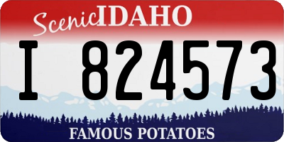 ID license plate I824573
