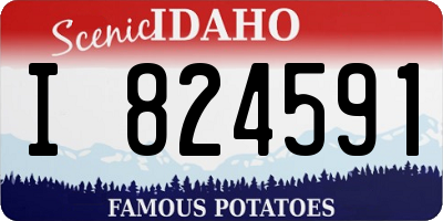 ID license plate I824591