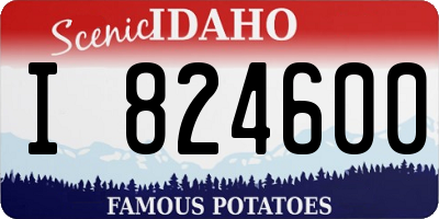 ID license plate I824600