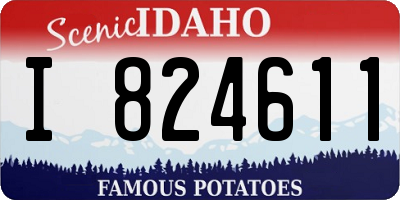 ID license plate I824611