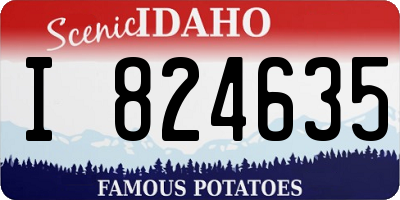 ID license plate I824635