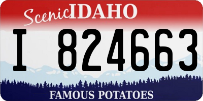 ID license plate I824663
