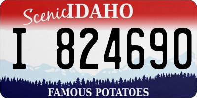 ID license plate I824690