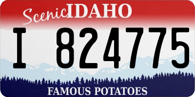ID license plate I824775
