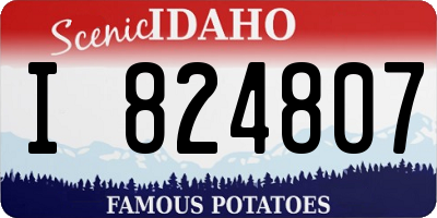 ID license plate I824807
