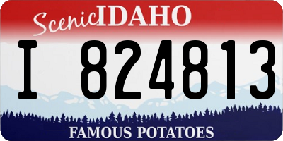 ID license plate I824813
