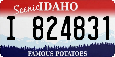 ID license plate I824831