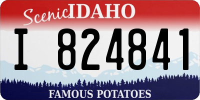 ID license plate I824841