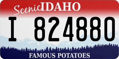 ID license plate I824880