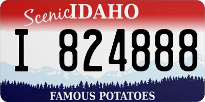 ID license plate I824888