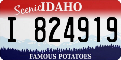 ID license plate I824919