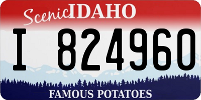 ID license plate I824960