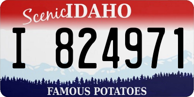 ID license plate I824971