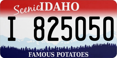 ID license plate I825050