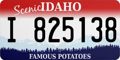 ID license plate I825138