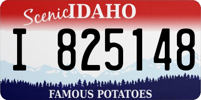 ID license plate I825148
