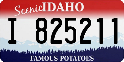 ID license plate I825211