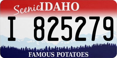 ID license plate I825279