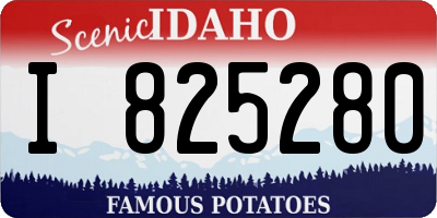 ID license plate I825280