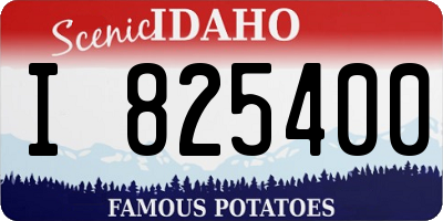 ID license plate I825400