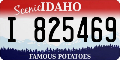 ID license plate I825469