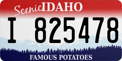 ID license plate I825478