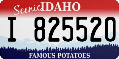 ID license plate I825520