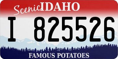 ID license plate I825526